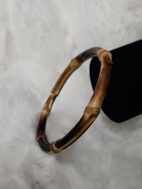 Bamboo Brown Wood Bangle Bracelet